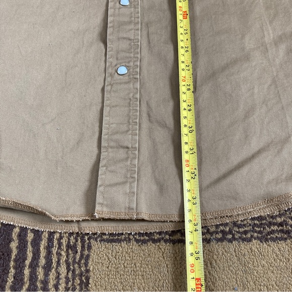 Wrangler Rawhide Pearl Snap Shirt Long Sleeve Western Rancher Cowboy Men's 2XLT - Picture 10 of 11